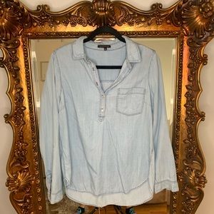 Lightweight oversized denim shirt